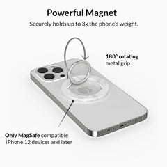 White Marble MagSafe Grip Ring