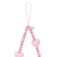 Pink Heart Phone Charm