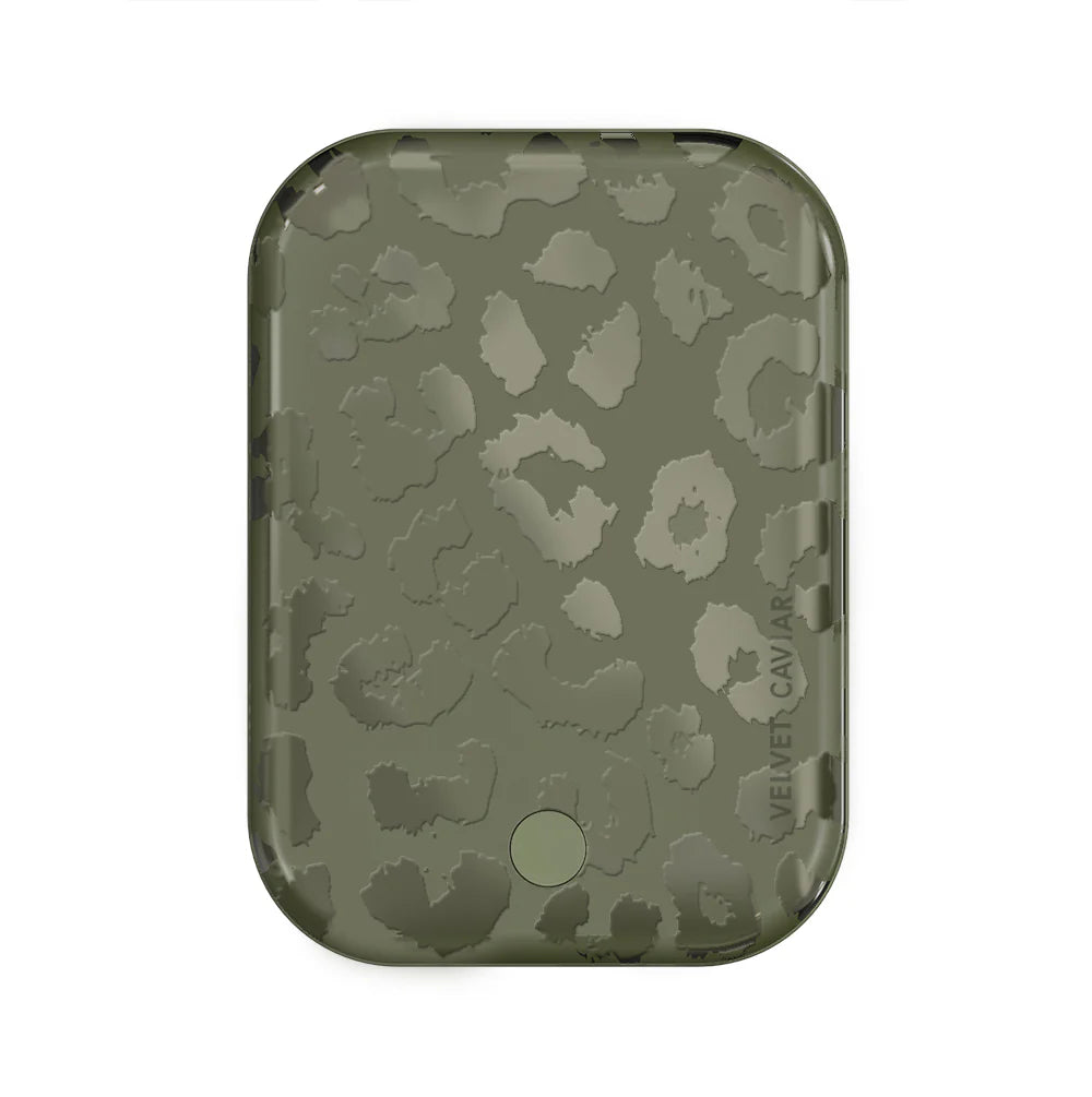 Olive Leopard Portable MagSafe Charger Power Pack