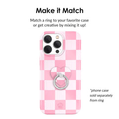 Pink Vibe Checkered Phone Ring