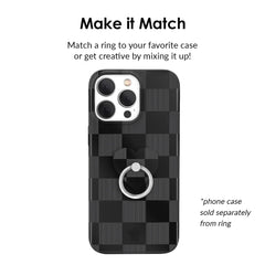 Noir Vibe Checkered Phone Ring