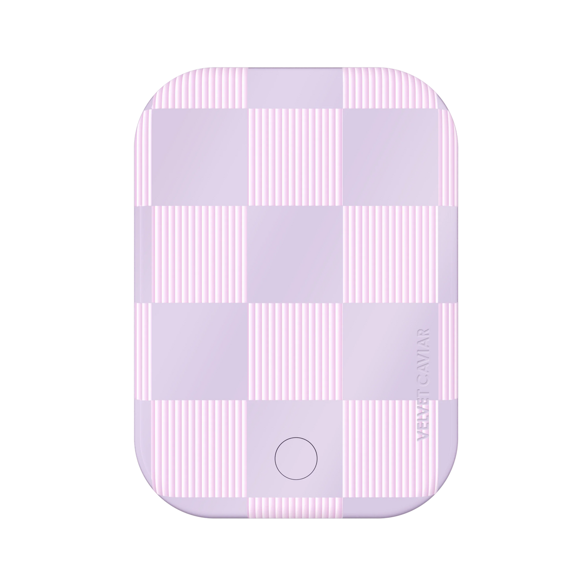Lilac Vibe Checkered Portable MagSafe Charger Power Pack