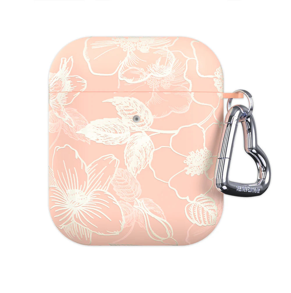 Peach Blossom Floral AirPod Case