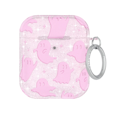 Ghosted Pink Glitter AirPod Case